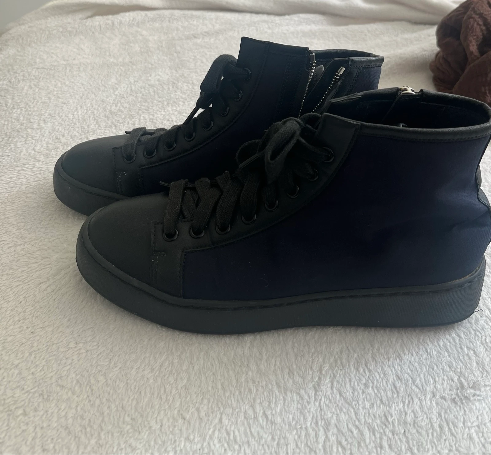 Heren marineblauwe basket santoni – photo 2